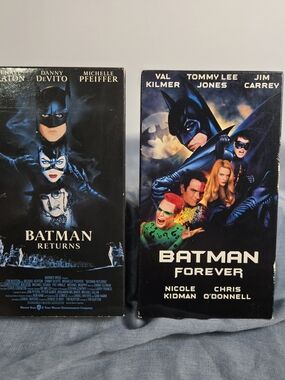 Batman Returns & Batman Forever VHS Set